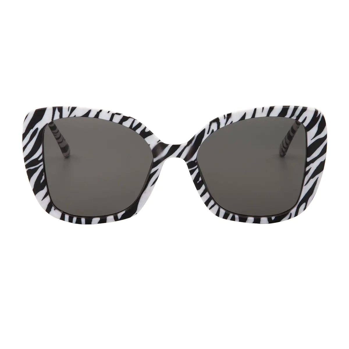 Square Striped Sunglasses