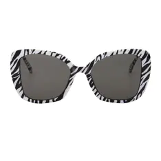 Square Striped Sunglasses