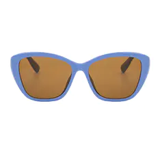 Cat-eye Transparent Blue Sunglasses