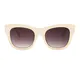 Square Cream Sunglasses