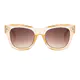 Square Light Brown Sunglasses