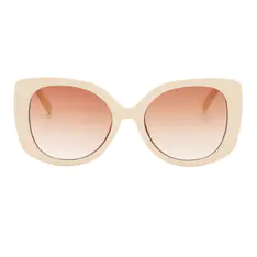 Round Cream Sunglasses