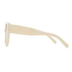 Round Cream Sunglasses