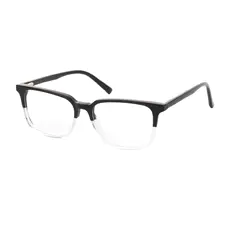 Rectangle Black/Clear Eyeglasses