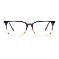 Rectangle Blue/Clear Eyeglasses