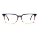 Rectangle Blue/Clear Eyeglasses