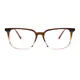 Rectangle Brown/Clear Eyeglasses