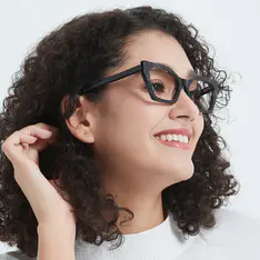Cat-eye Black Eyeglasses