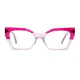 Cat-eye Pink/Clear Eyeglasses