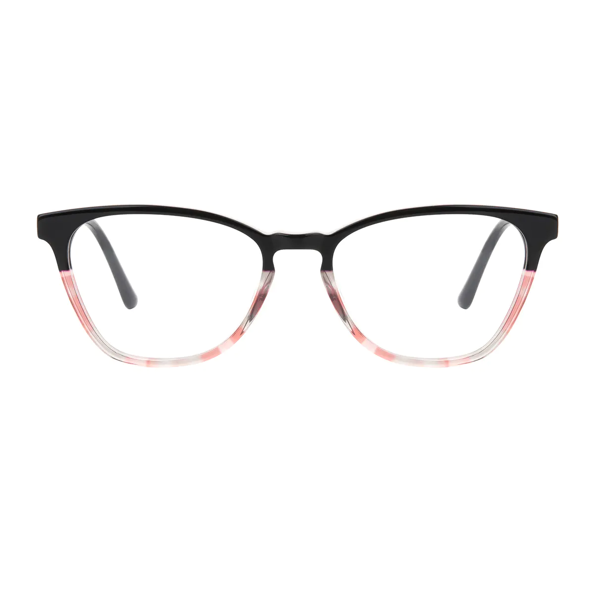 Cat-eye Black/Clear Eyeglasses