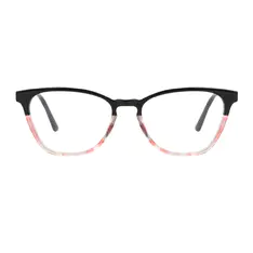 Cat-eye Black/Clear Eyeglasses