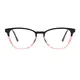Cat-eye Black/Clear Eyeglasses