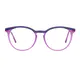 Round Purple/Blue Eyeglasses