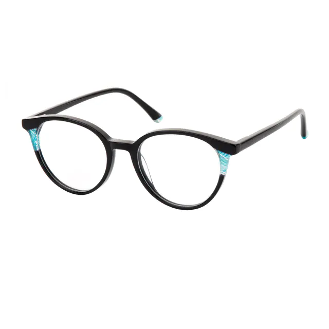 Round Black Eyeglasses