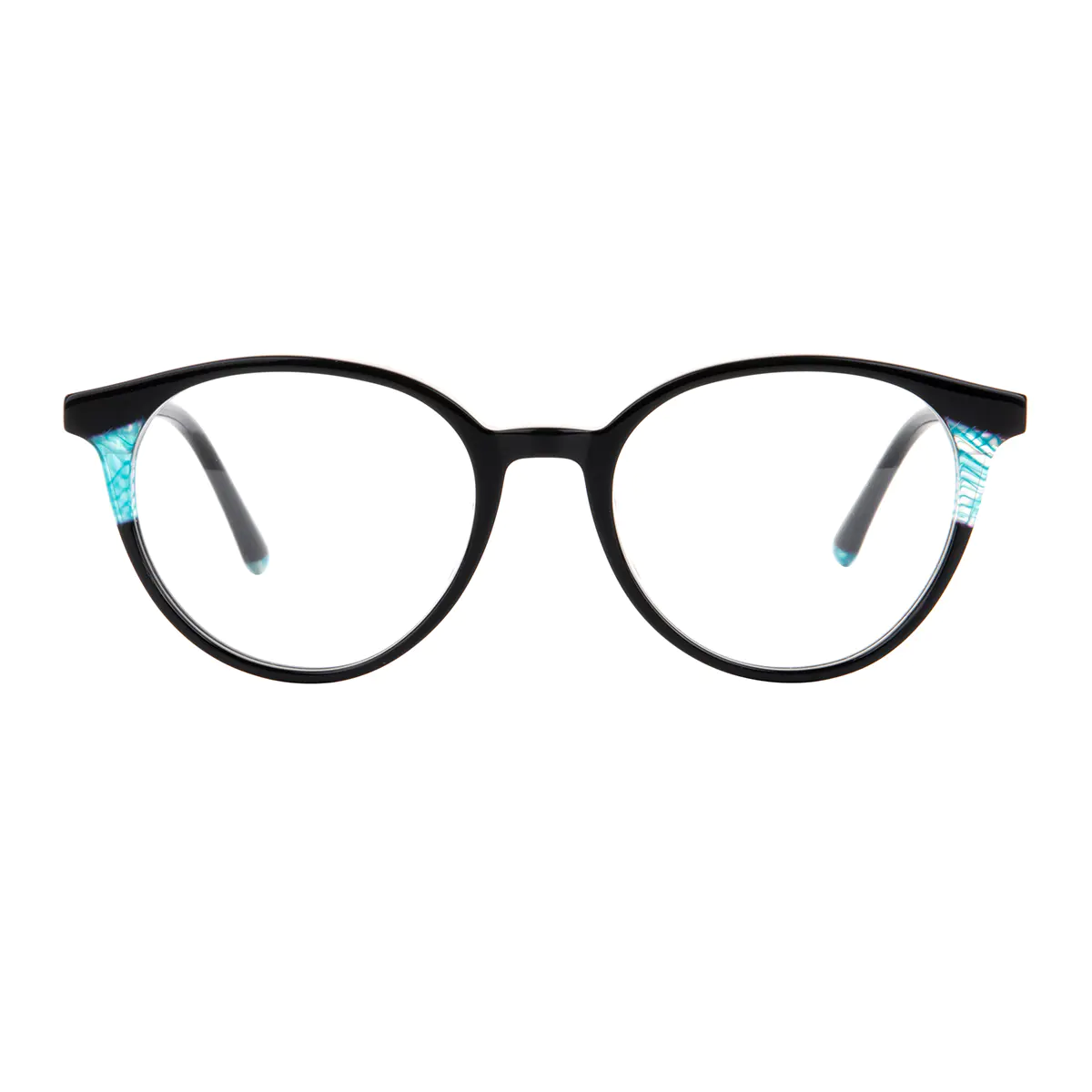Round Black Eyeglasses