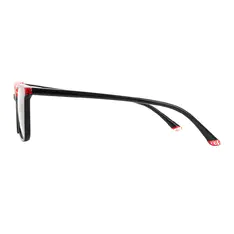 Rectangle Red/Black Eyeglasses