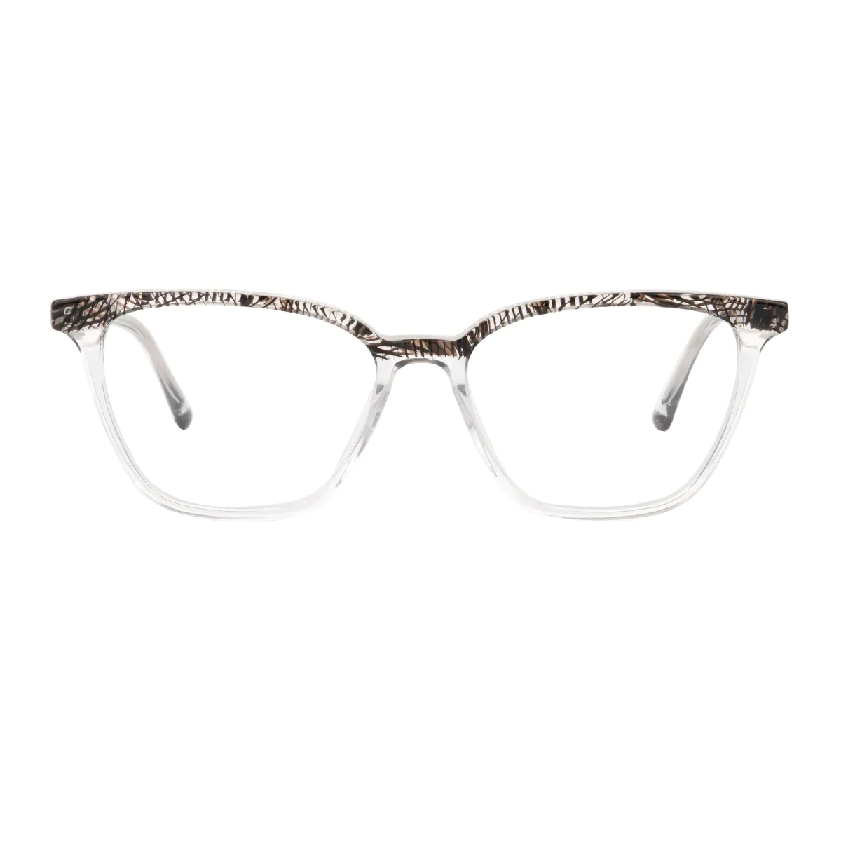 Rectangle Clear/Black Eyeglasses
