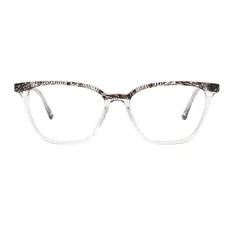 Rectangle Clear/Black Eyeglasses