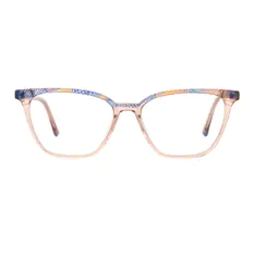 Rectangle Pink/Blue Eyeglasses