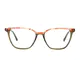 Rectangle Transparent Green Eyeglasses