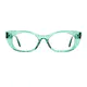 Cat-eye Transparent Green Eyeglasses