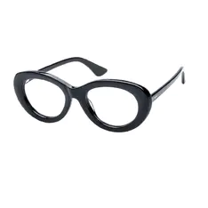 Oval Black Eyeglasses
