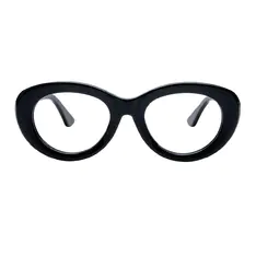 Oval Black Eyeglasses