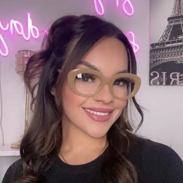 Oval Transparent Brown Eyeglasses