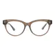 Cat-eye Transparent Brown Eyeglasses