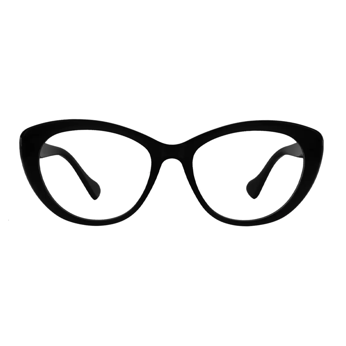 Oval Black Eyeglasses