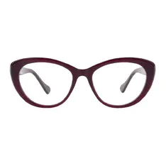 Oval Purple Eyeglasses