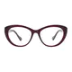 Oval Purple Eyeglasses