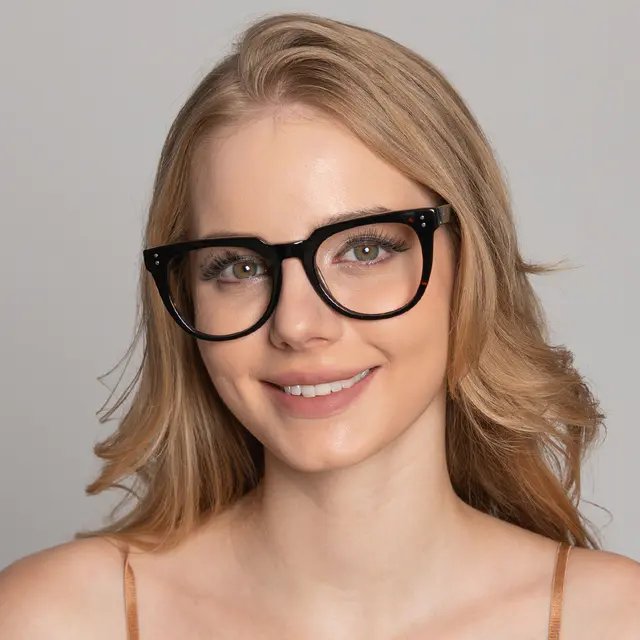Square Tortoiseshell Eyeglasses