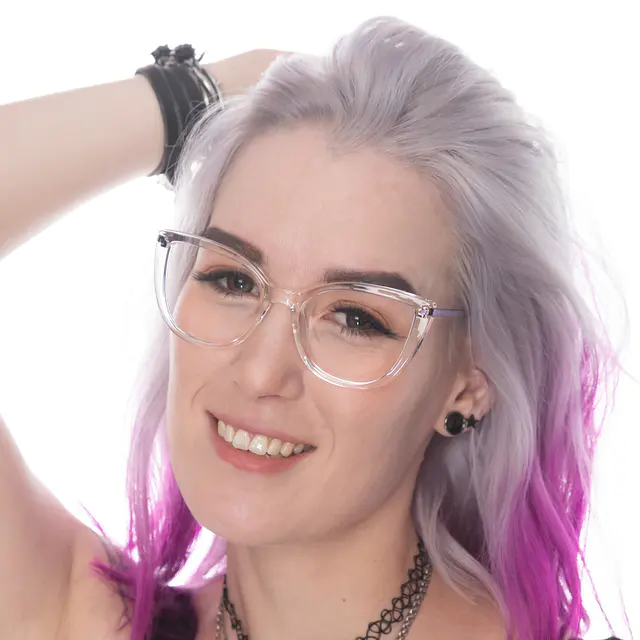 Cat-eye Clear Eyeglasses