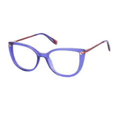Cat-eye Transparent Purple Eyeglasses