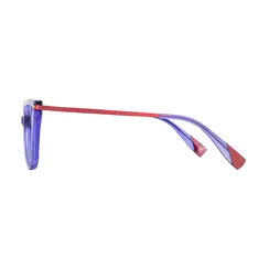 Cat-eye Transparent Purple Eyeglasses