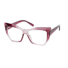 Cat-eye Red/Clear Eyeglasses