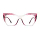 Cat-eye Red/Clear Eyeglasses