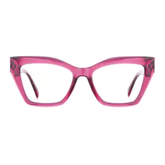 Cat-eye Transparent Purple Eyeglasses
