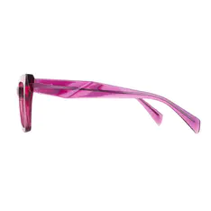 Cat-eye Transparent Purple Eyeglasses