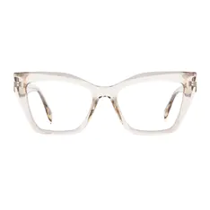 Cat-eye Transparent Amber Eyeglasses