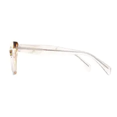 Cat-eye Transparent Amber Eyeglasses