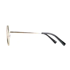 Geometric Black Gold Eyeglasses