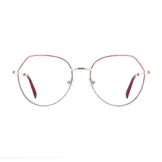 Geometric Red/Blue Eyeglasses
