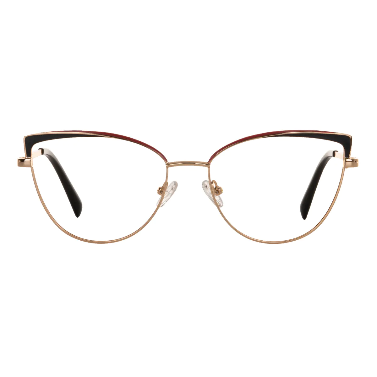 Cat-eye Black Gold Eyeglasses