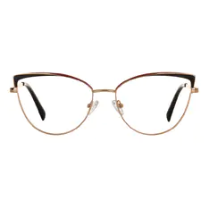 Cat-eye Black Gold Eyeglasses
