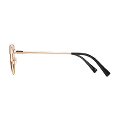 Cat-eye Black Gold Eyeglasses