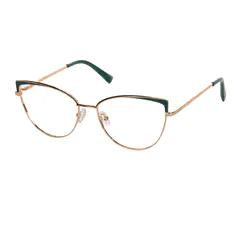 Cat-eye Green/Gold Eyeglasses
