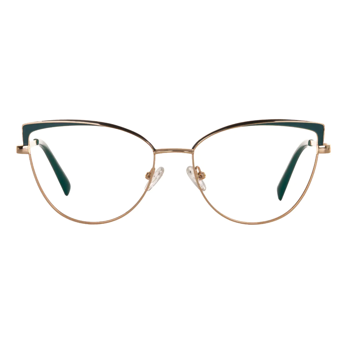 Cat-eye Green/Gold Eyeglasses