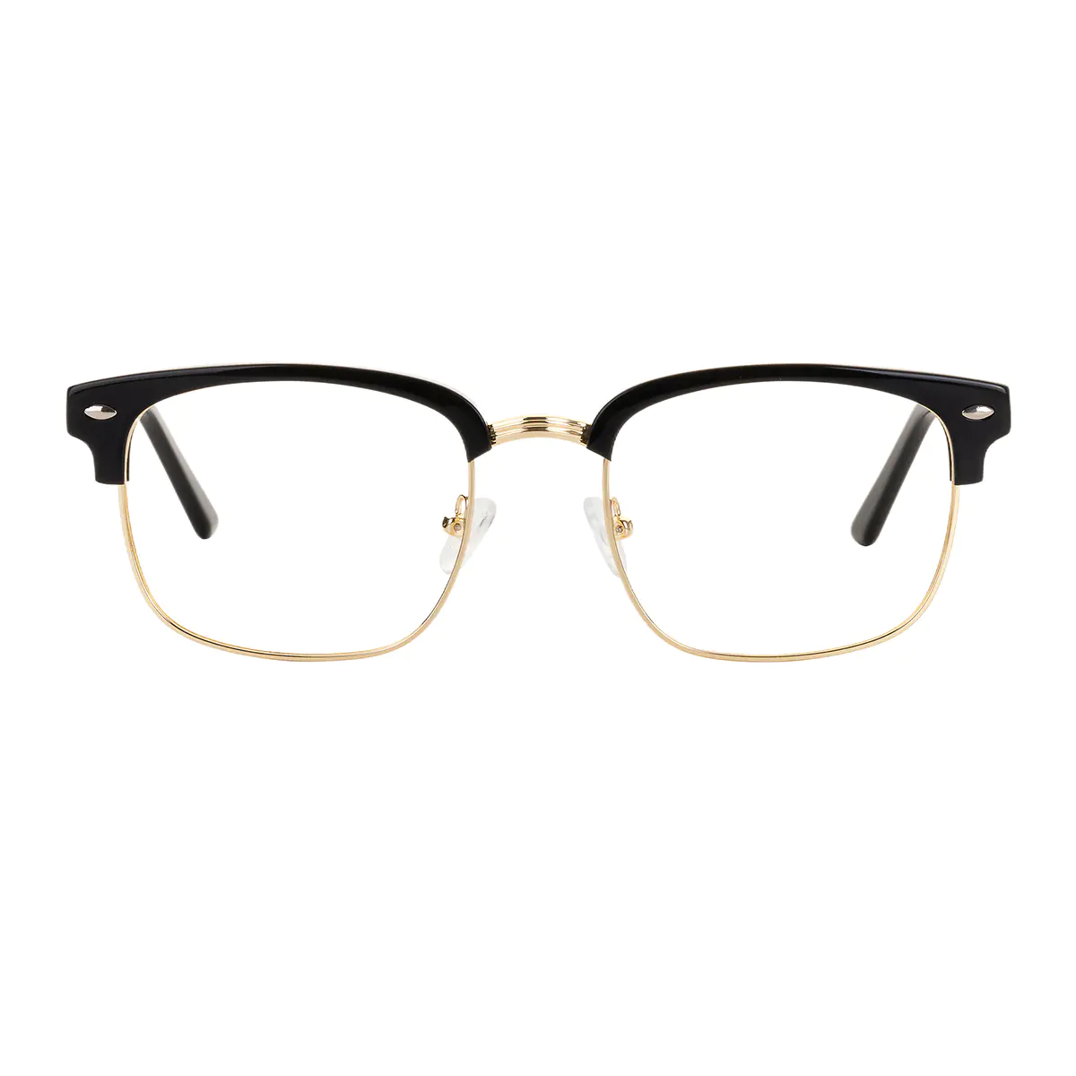Browline Black/Gold Eyeglasses